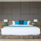 Bedroom at Bayside villa 6. A luxury and private 5 bedroom ocean view villa overlooking Samrong Bay, Koh Samui, Thailand
